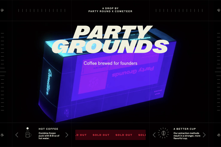 Party Grounds website preview